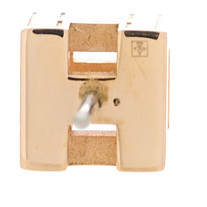 Hermes Gold Lacquered Cage d&#039;H Earrings Black 4 of 4