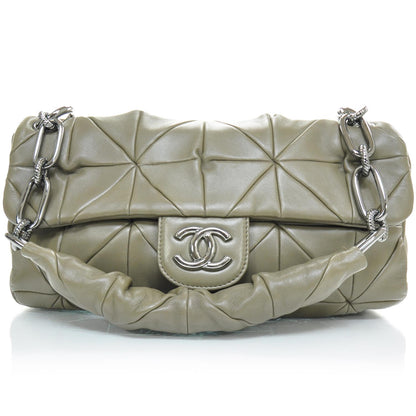 Chanel Calfskin Quilted Medium Origami Flap Khaki 1 of 10