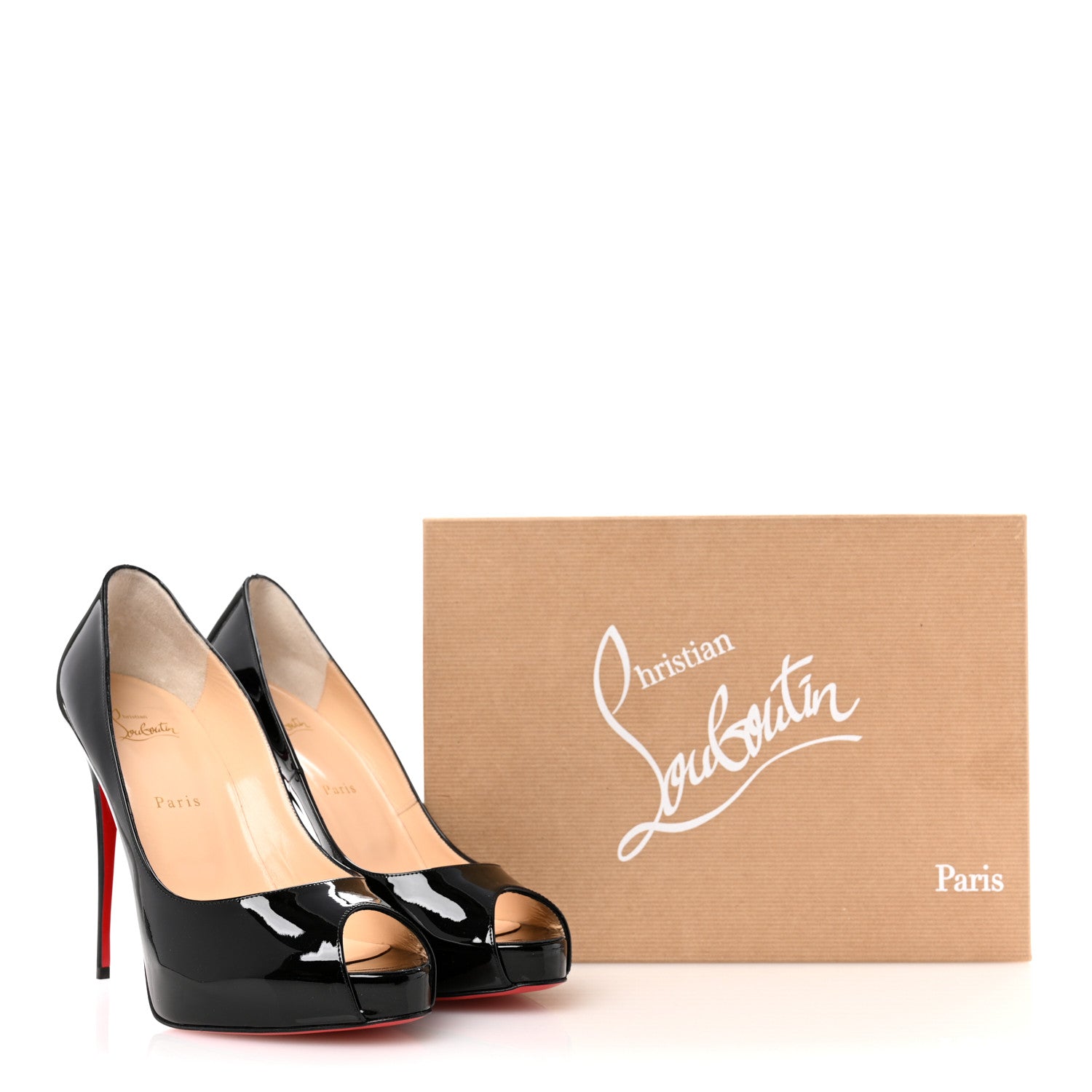 Christian Louboutin Patent New Very Prive 120 Pumps 41 Black Red 9 of 9