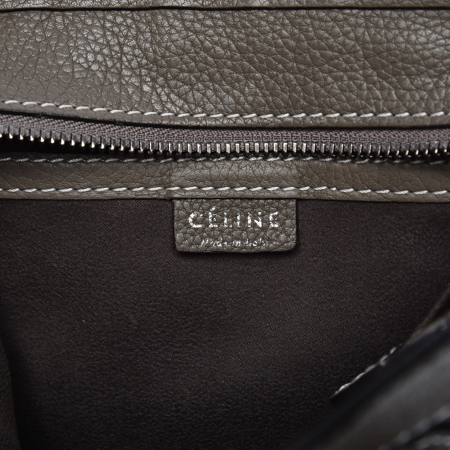 Drummed Calfskin Nano Luggage Souris