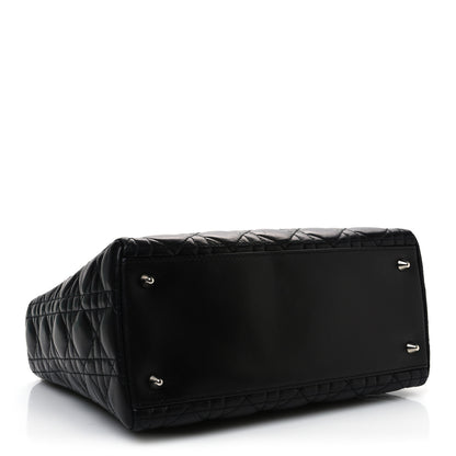 Christian Dior Lambskin Cannage Medium Lady Dior Black 4 of 10