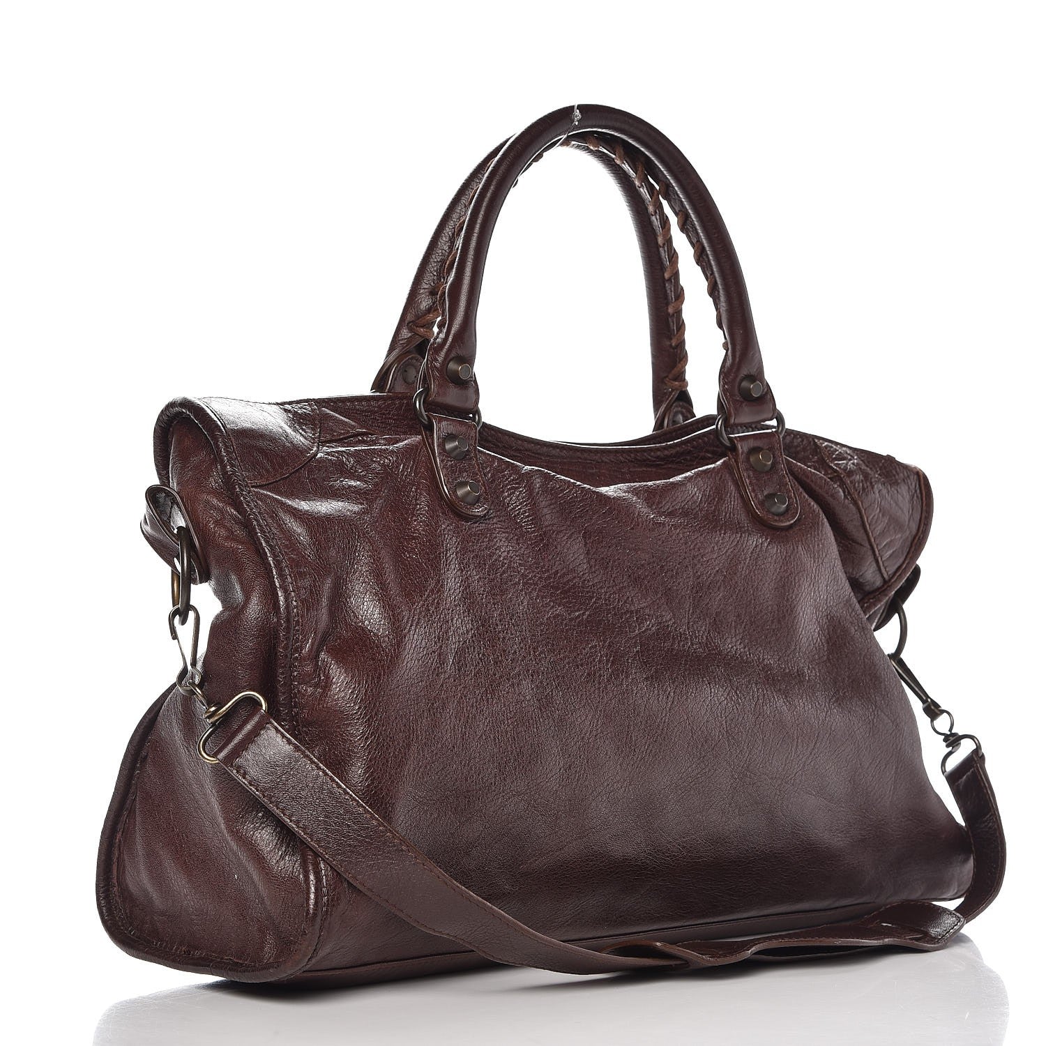 Balenciaga Agneau Classic Hardware City Cigare Fonce 3 of 8