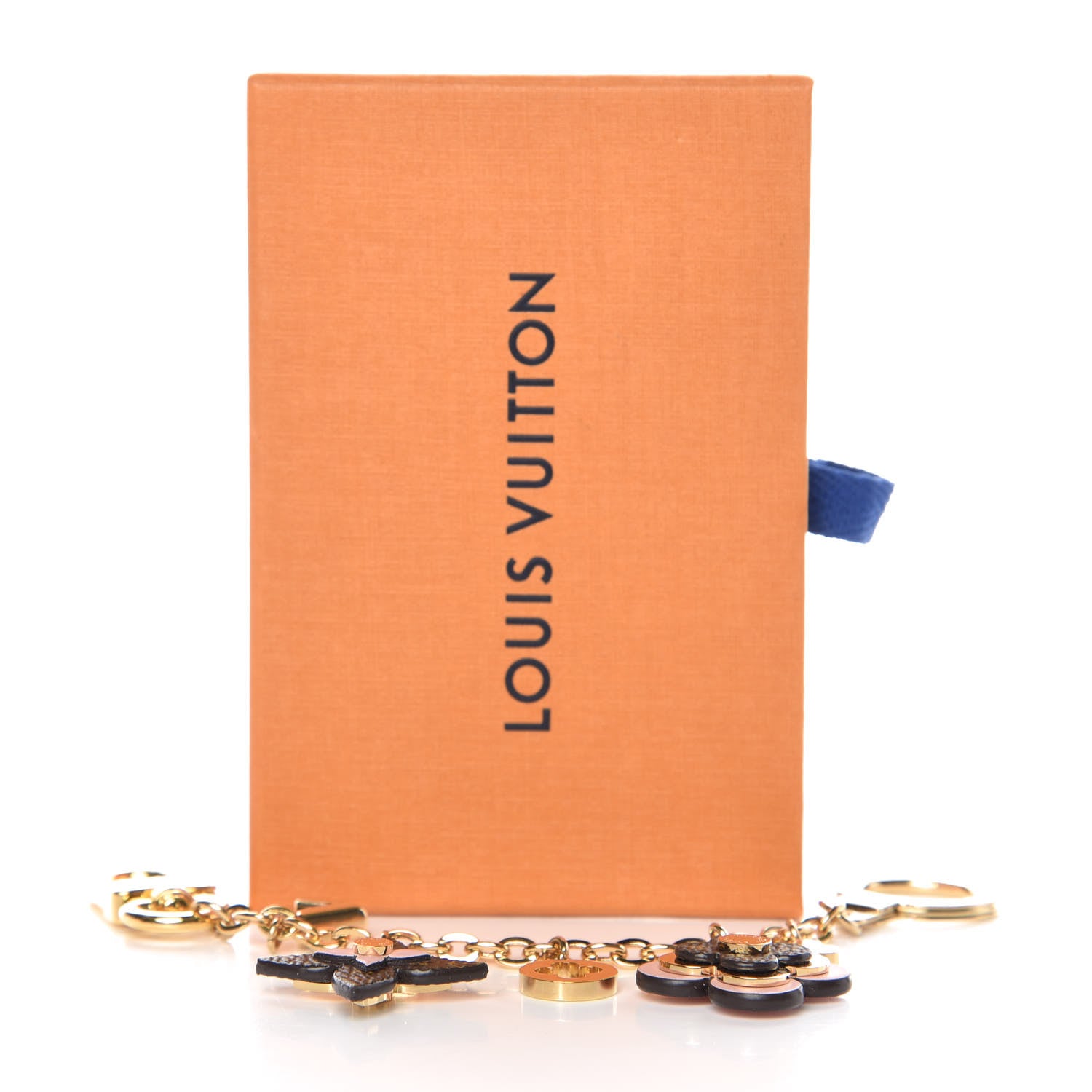 Louis Vuitton Brass Monogram Blooming Flowers Bag Charm Key Holder Rose Ballerine 3 of 3