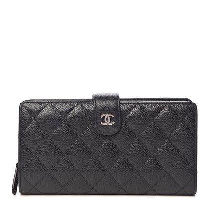 Chanel Caviar Quilted CC French Wallet Black 1 of 9