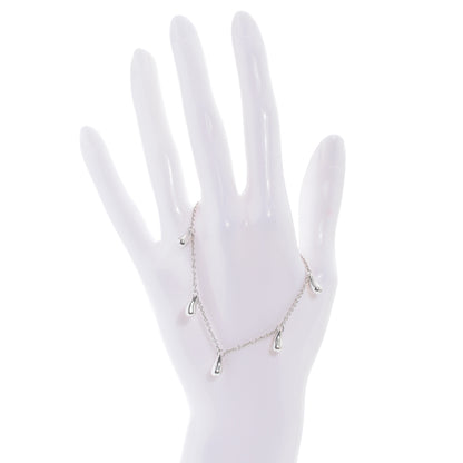 Tiffany Sterling Silver Elsa Peretti Five Station Teardrop Bracelet 2 of 5