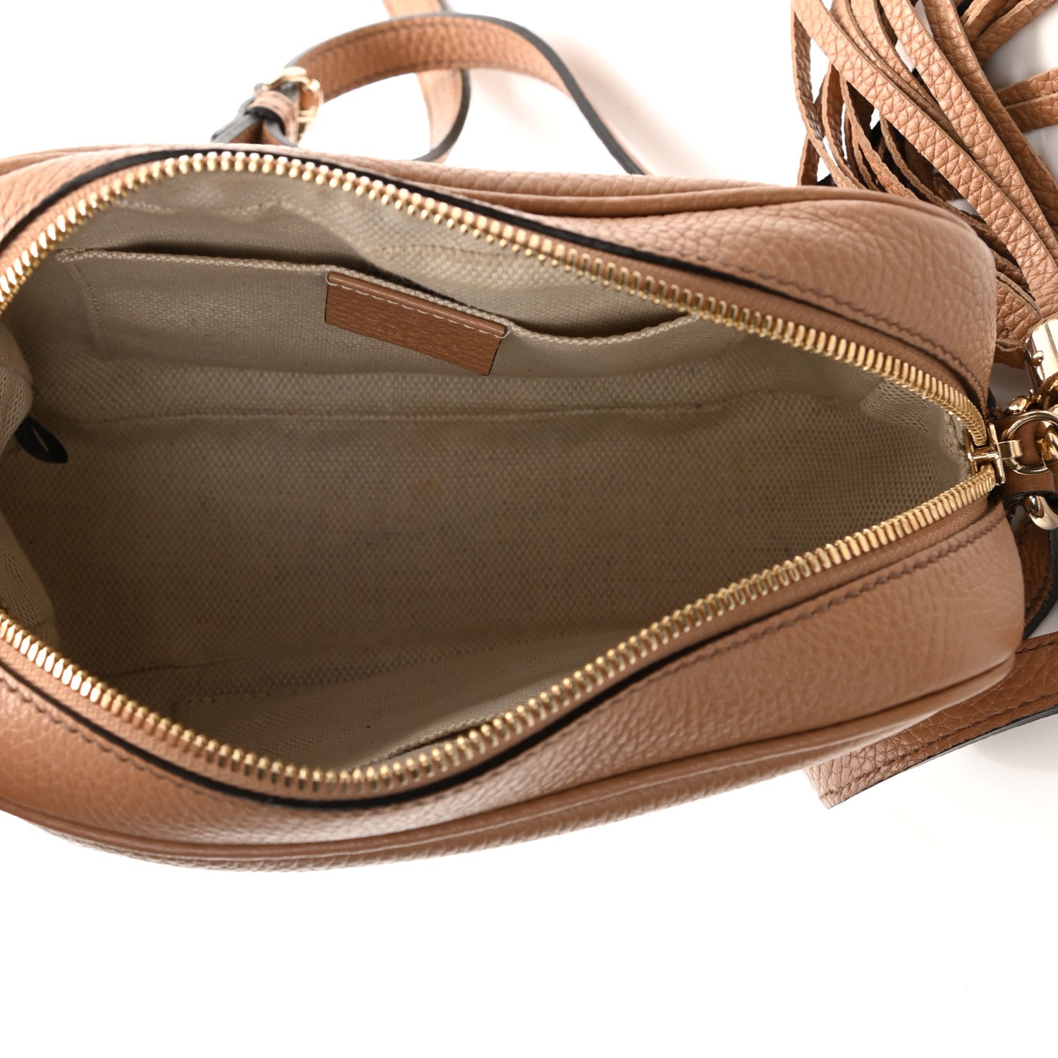 Gucci Pebbled Calfskin Small Soho Disco Bag Rose Beige 5 of 8