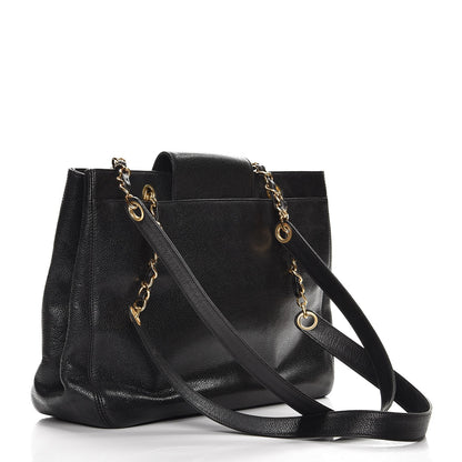 Chanel Caviar CC Shopper Tote Black 3 of 11