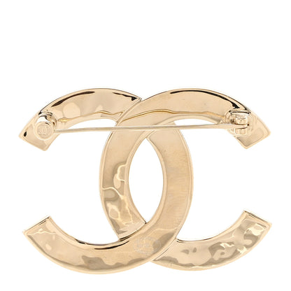 Chanel Crystal CC Brooch Light Gold 3 of 5