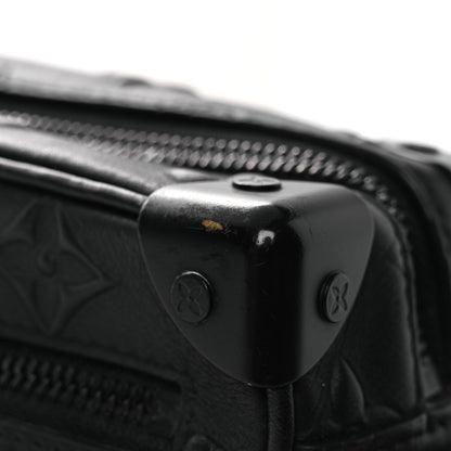 Louis Vuitton Calfskin Debossed Monogram Solar Ray Mini Soft Trunk Black 10 of 11