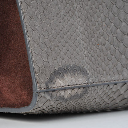 Celine Python Suede Medium Trapeze 11 of 11