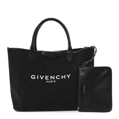 Givenchy Canvas Medium Antigona Logo Tote Black 1 of 14