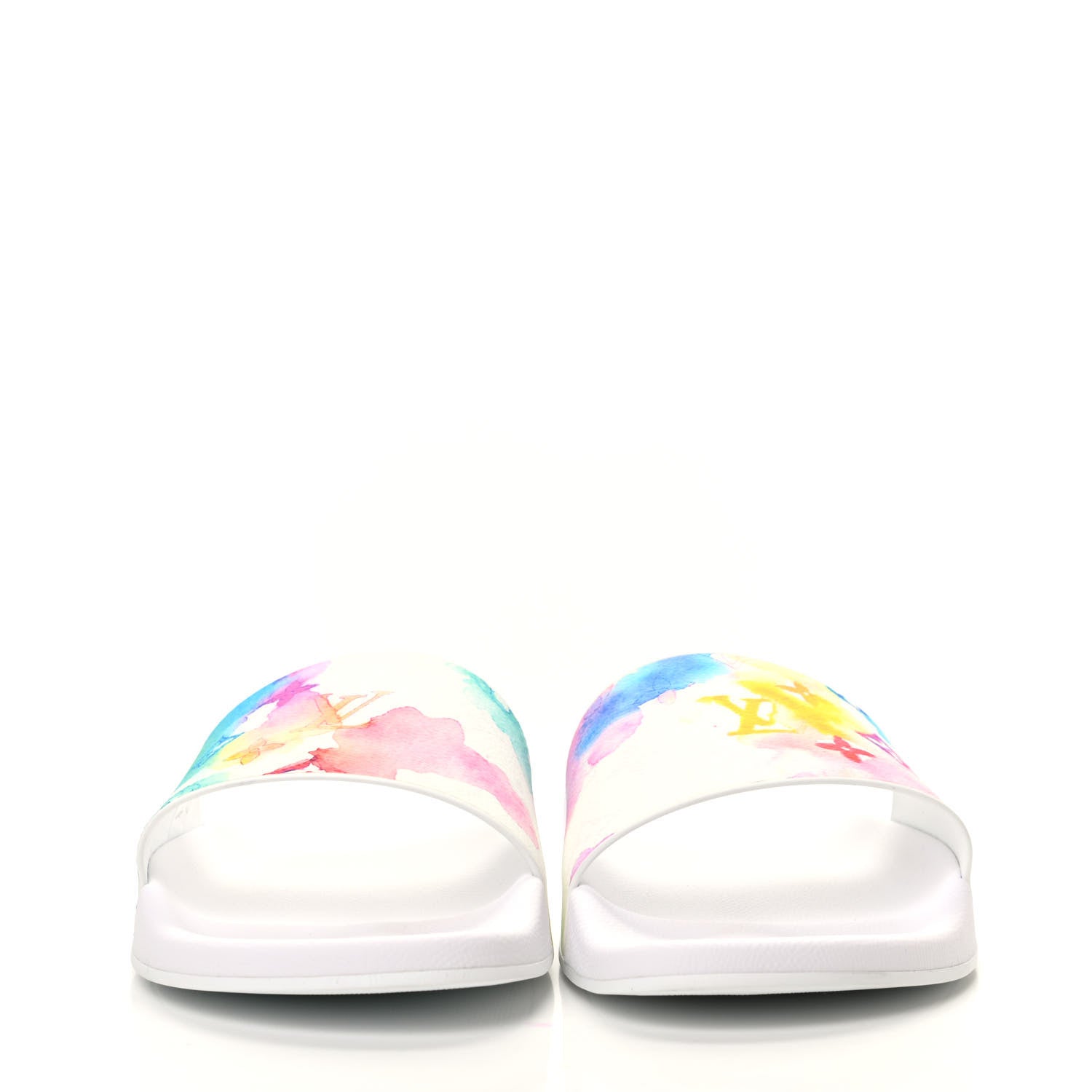 Louis Vuitton Monogram Watercolor Mens Waterfront Mules 9 Multicolor 2 of 8