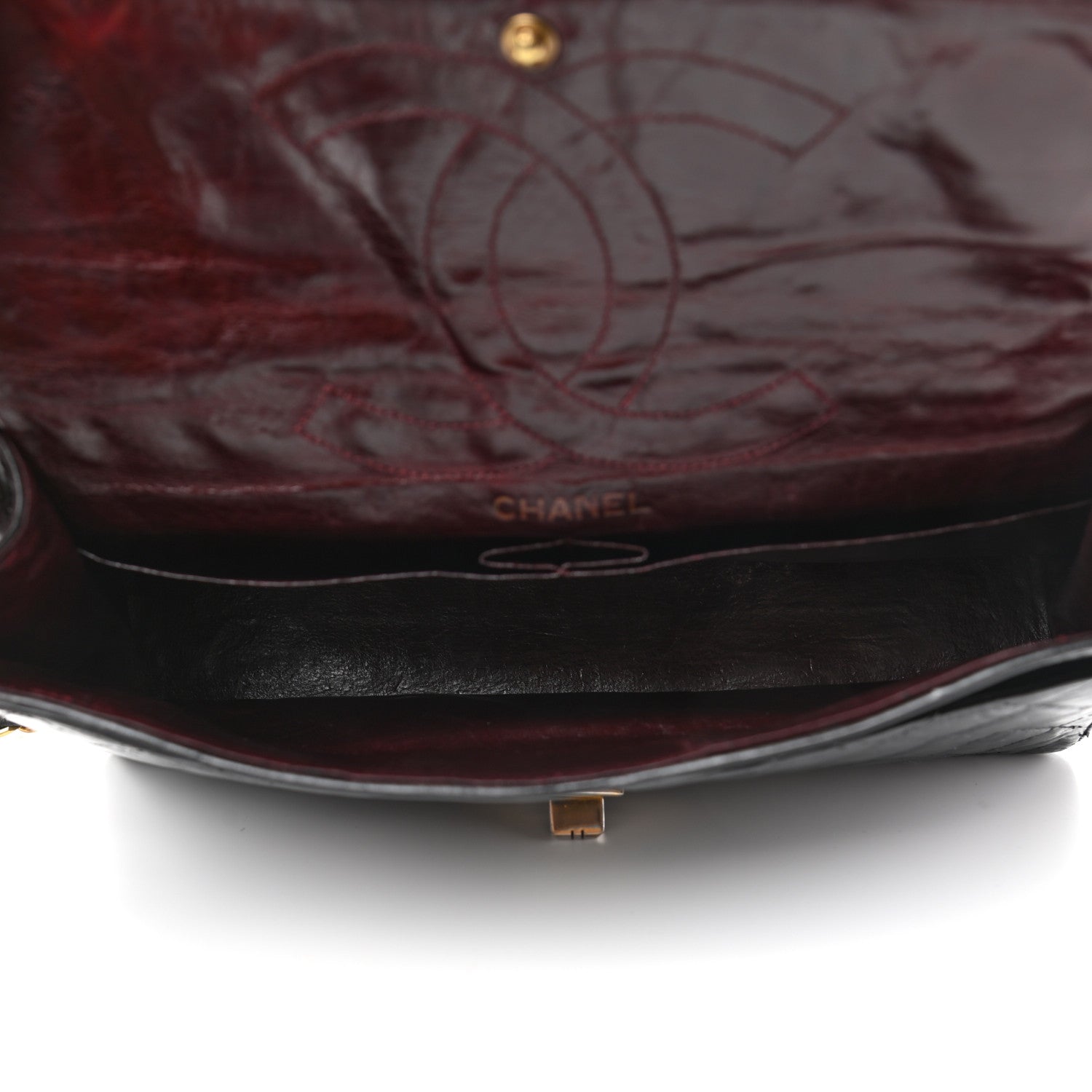 Chanel Aged Calfskin Quilted 2.55 Reissue 225 Flap Black 4 of 10