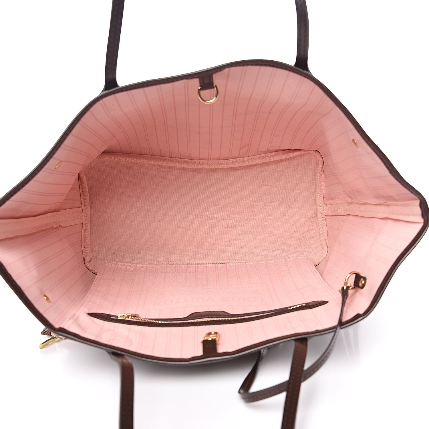 Louis Vuitton Damier Ebene Neo Neverfull MM Rose Ballerine 5 of 13