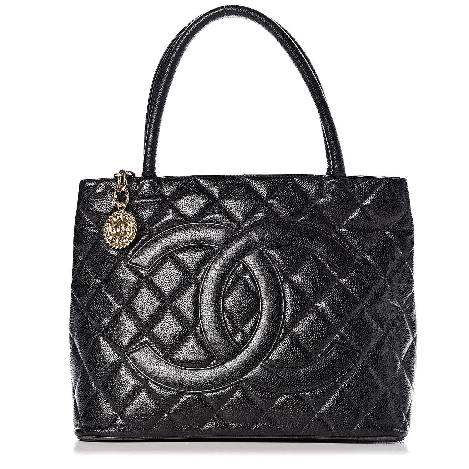 Chanel Caviar Quilted Medallion Tote Black 1 of 9