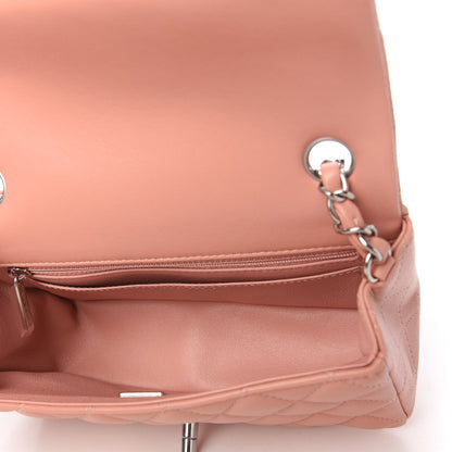 Chanel Lambskin Quilted Mini Rectangular Flap Light Pink 5 of 11