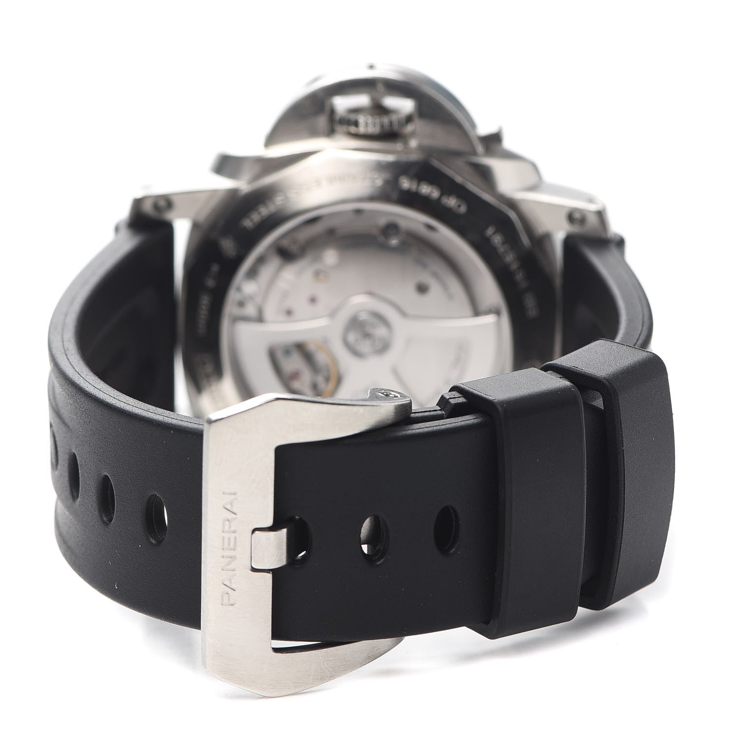 Panerai Stainless Steel Rubber 44mm Luminor Marina Manual Winding Watch Black PAM00312 3 of 4