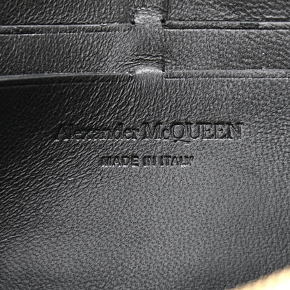 Alexander McQueen Pebbled Calfskin Skull Wallet on Chain Black 6 of 11