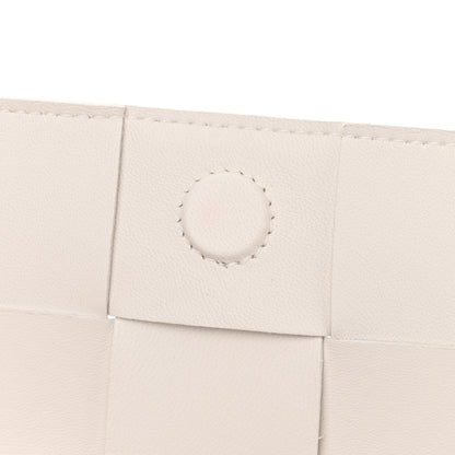 Bottega Veneta Lambskin Maxi Intrecciato Extra Mini Cassette Crossbody Bag White 10 of 12