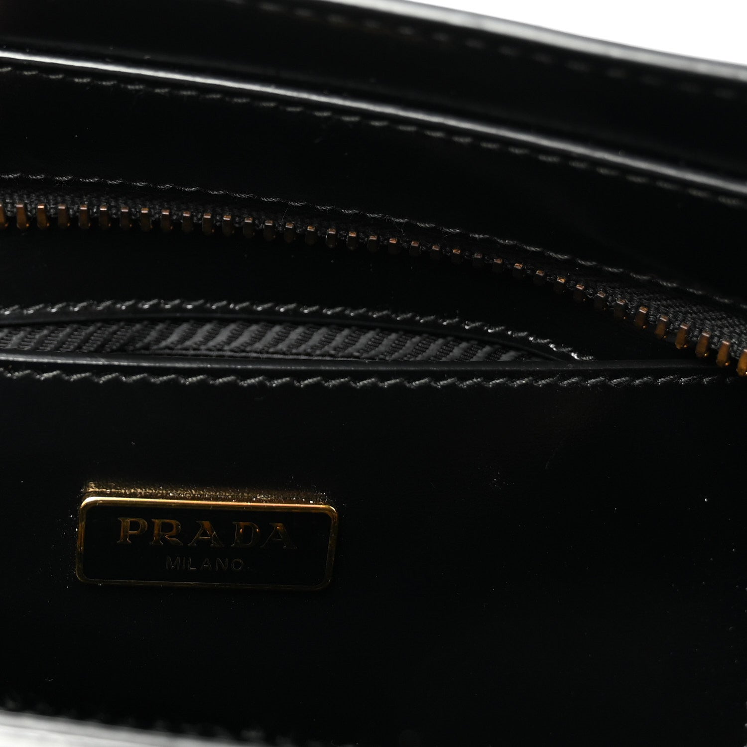 Prada Spazzolato Mini Zippered Tote Black 6 of 9