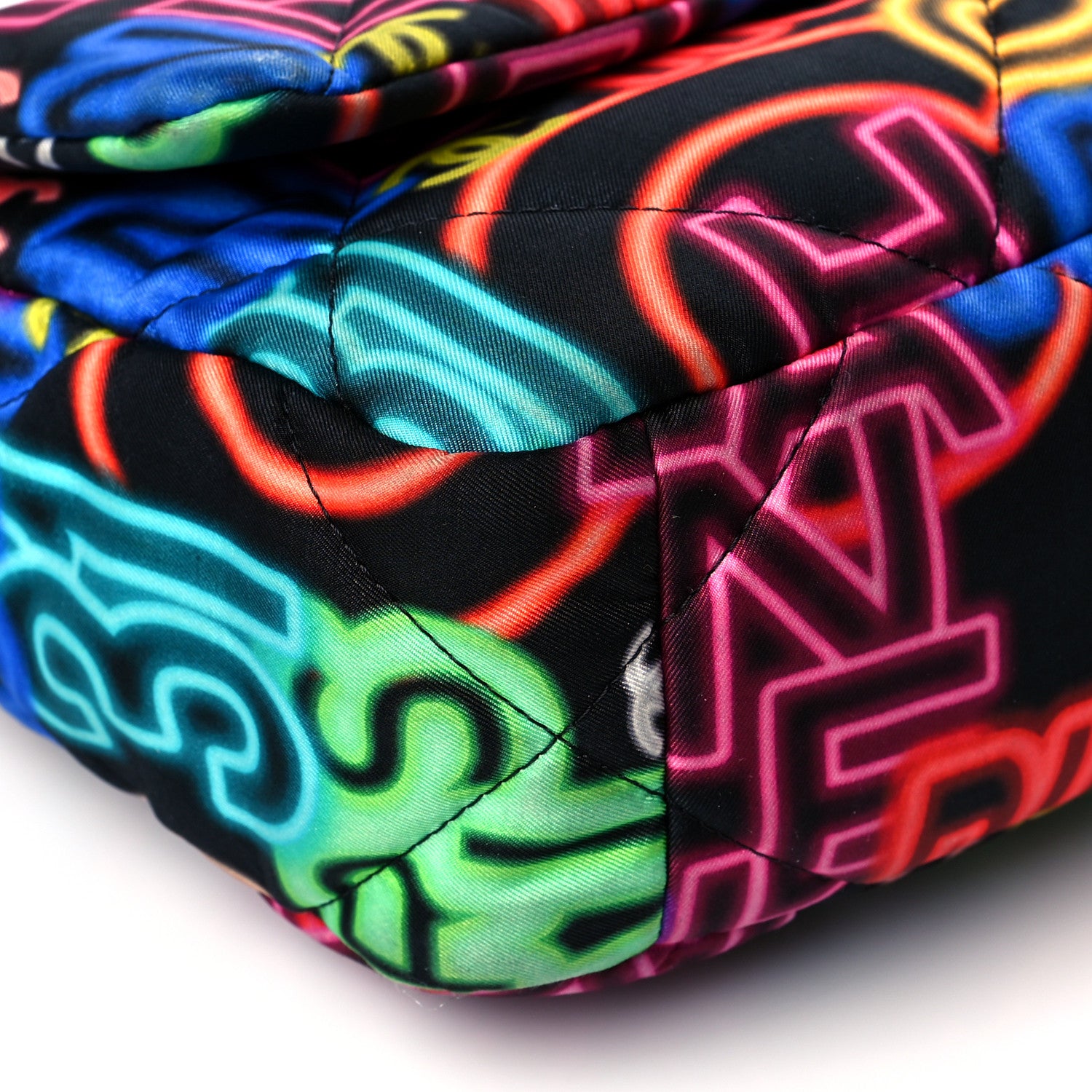 Chanel Fabric Printed Medium Chanel 19 Flap Black Multicolor 9 of 10