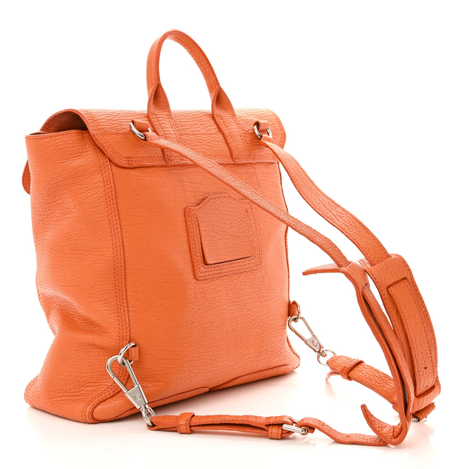 3.1 Phillip Lim Textured Calfskin Pashli Backpack Orange 1630008 – FASHIONPHILE 3.1 Phillip Lim Textured Calfskin Pashli Backpack Orange 1630008 – FASHIONPHILE