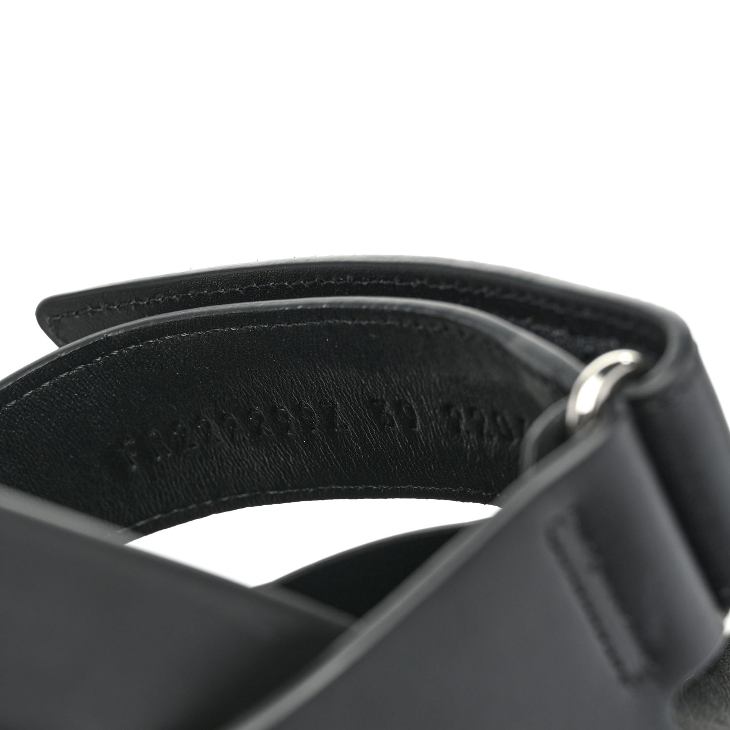 Calfskin Womens Chypre Sandals 39 Black