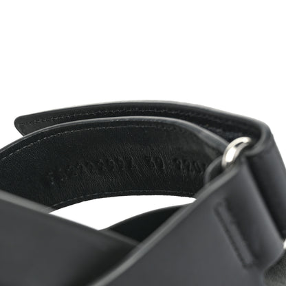 Hermes Calfskin Womens Chypre Sandals 39 Black 8 of 8