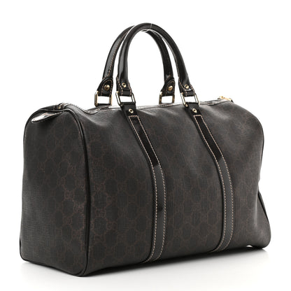 Gucci GG Supreme Monogram Medium Boston Dark Brown 3 of 10