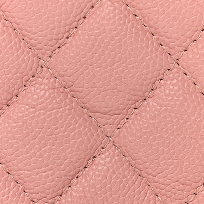 Chanel Caviar Quilted Small Boy Clutch With Chain Pink 12 of 14