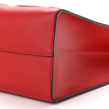 Gucci Calfskin Embossed Medium XL Tote Red 8 of 9