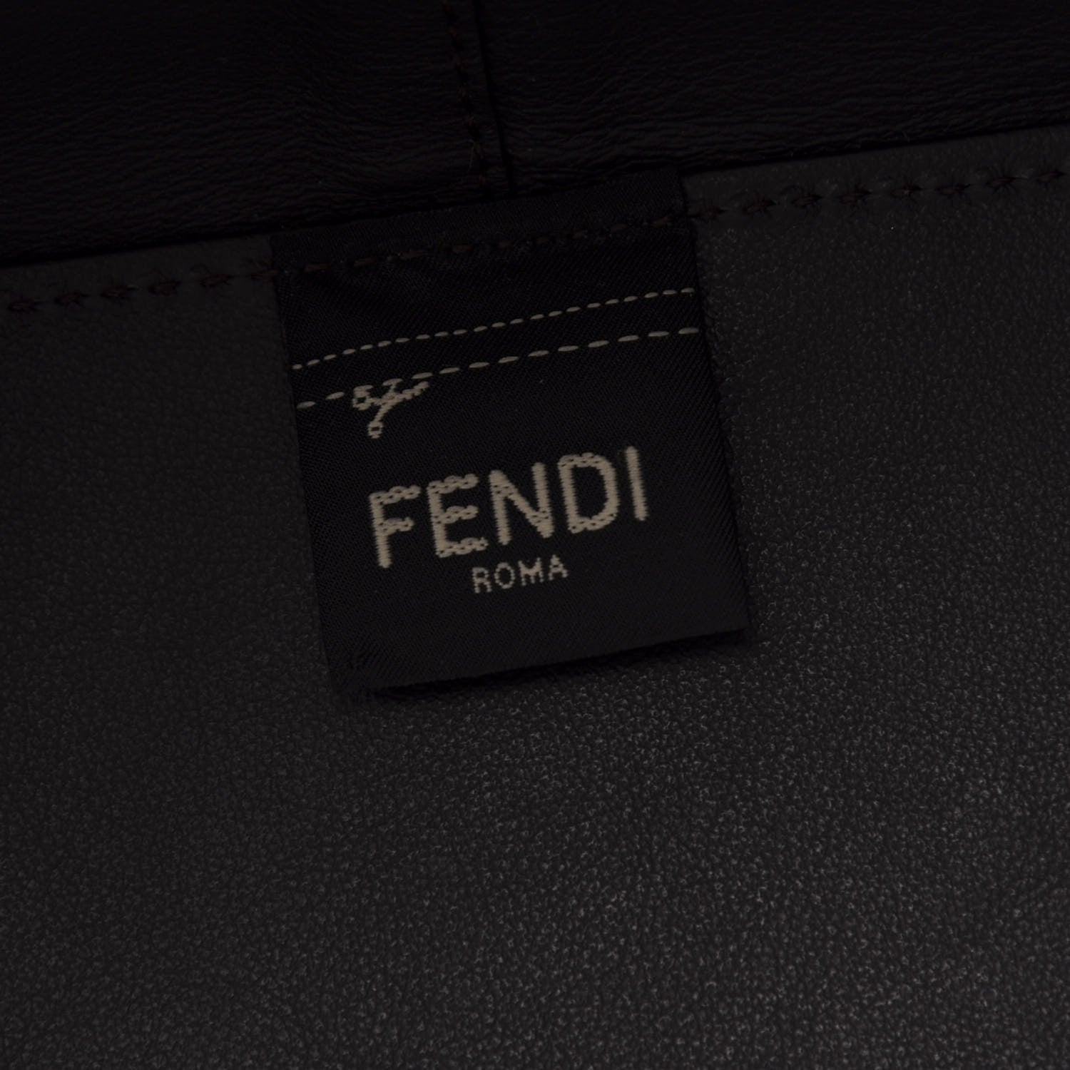 Fendi Mesh Vitello Grace F is Fendi FF 1974 Grande Mon Tresor Bucket Bag Marrone Black Ebano 6 of 12