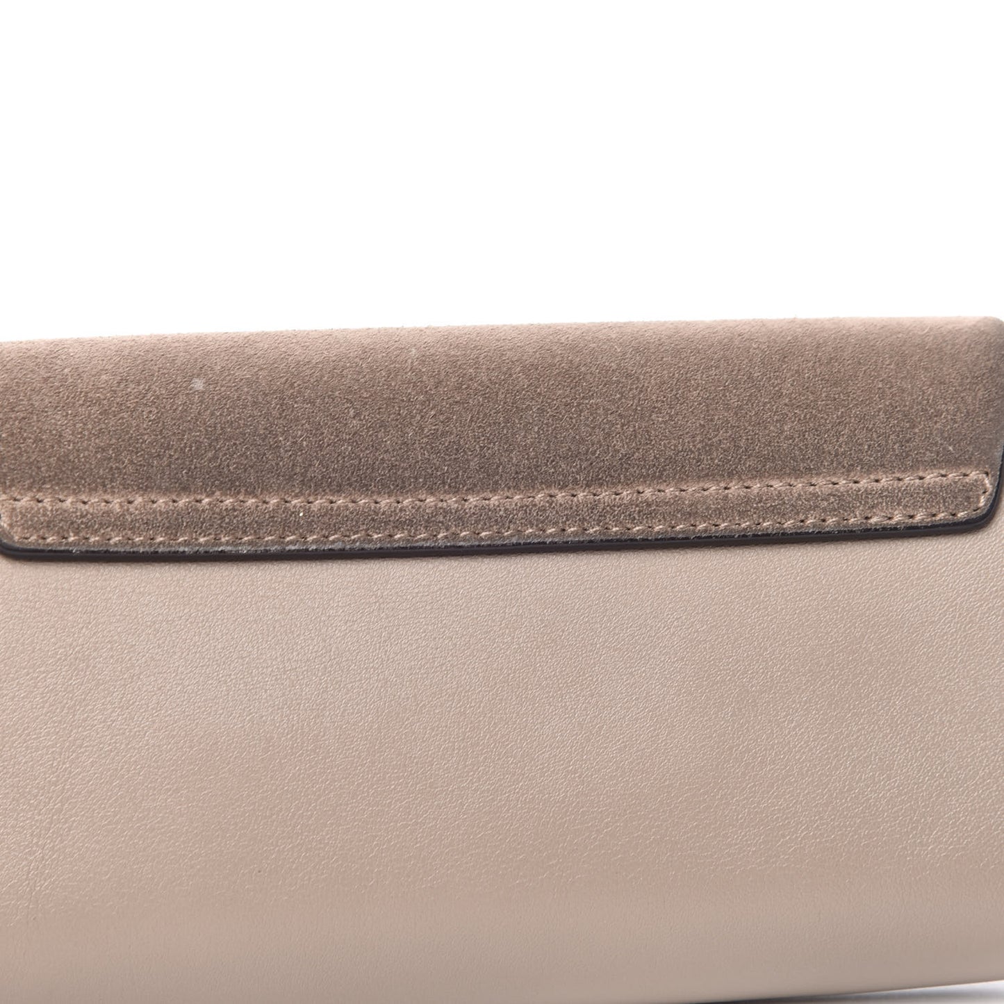 Suede Calfskin Mini Faye Shoulder Bag Motty Grey