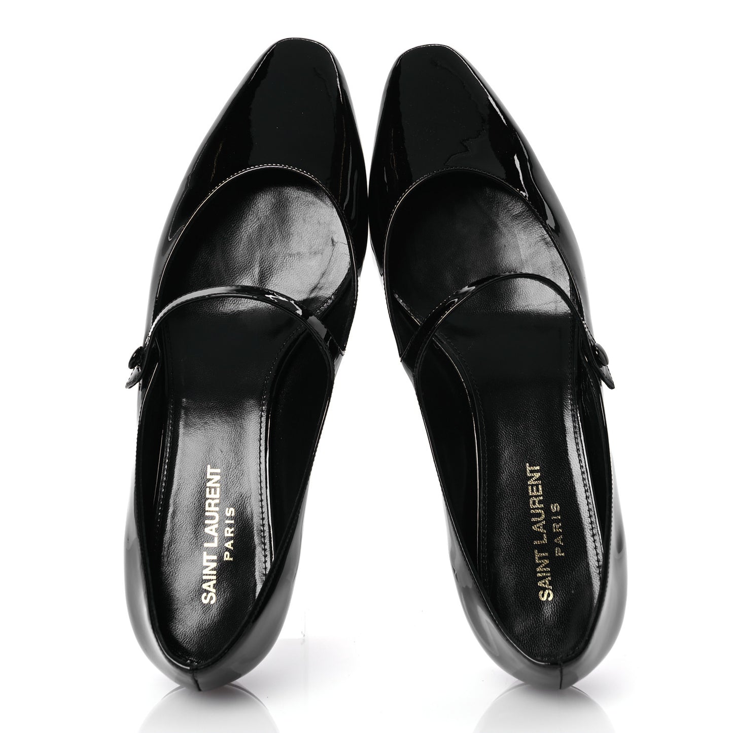 Patent Calfskin Sixtine 20 Pumps 40 Black