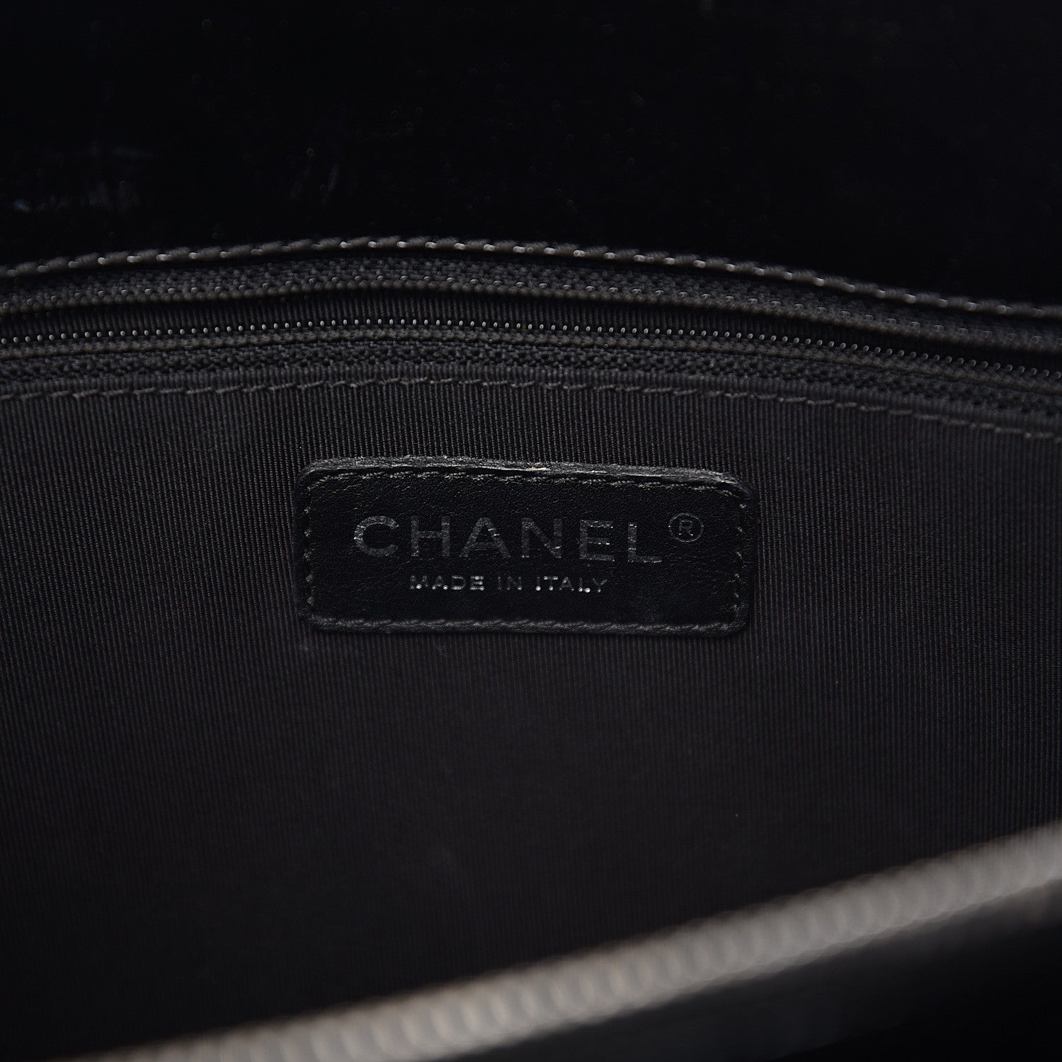 Chanel Patent Grand Shopping Tote GST Black 5 of 10
