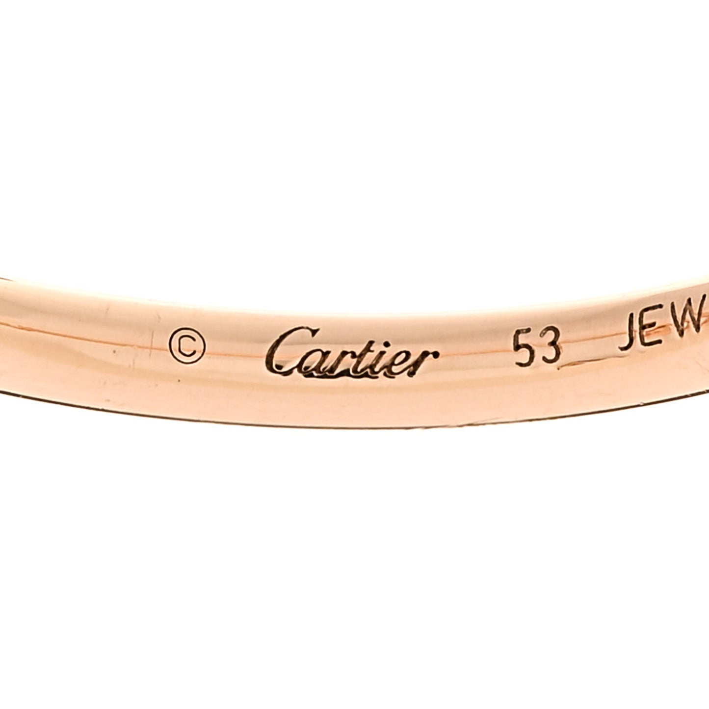 18K Pink Gold Small Juste Un Clou Ring 53 6.25
