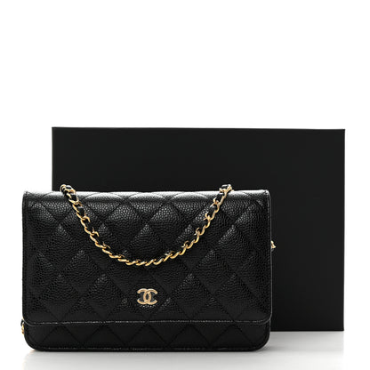 Chanel Caviar Quilted Wallet on Chain WOC Black 11 of 11