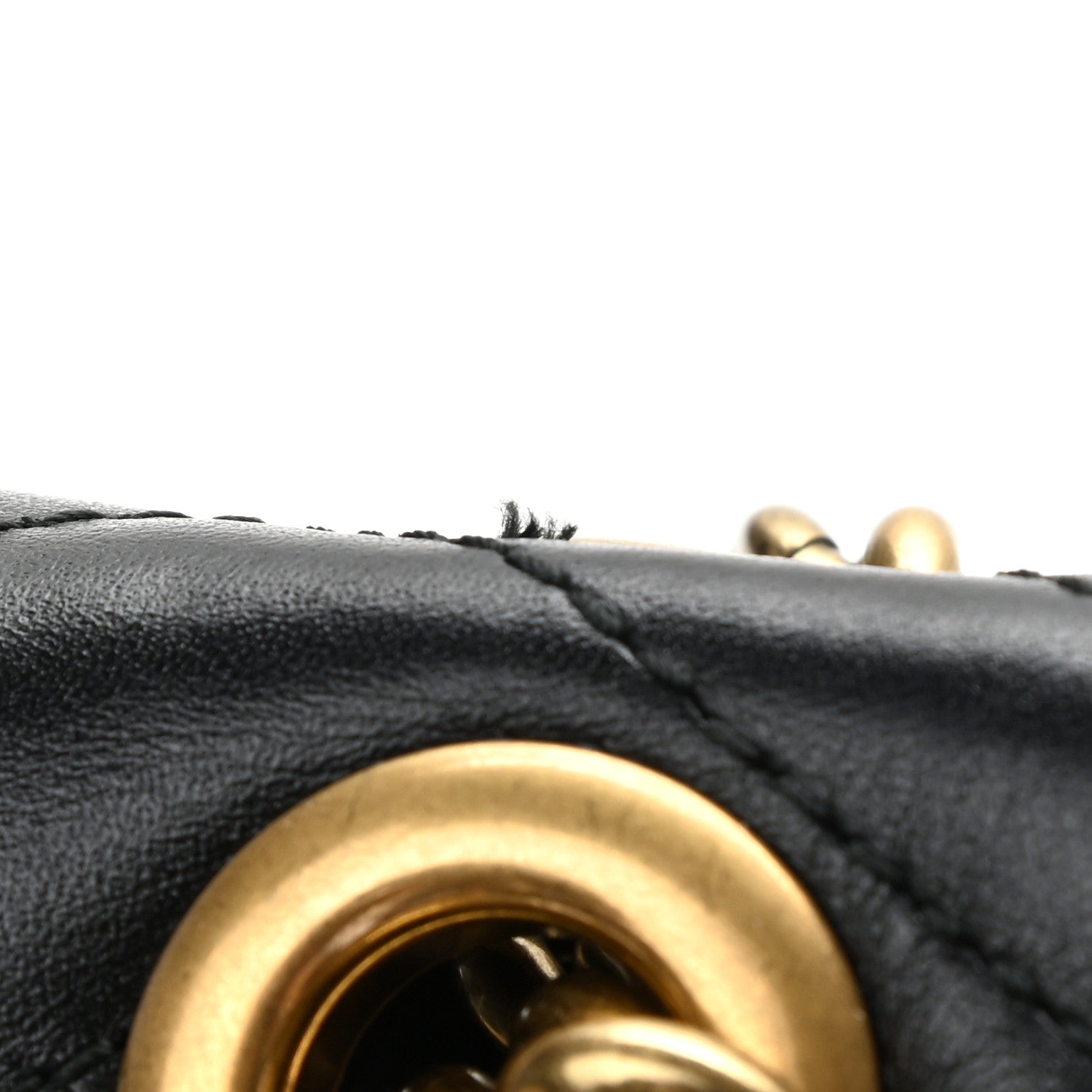 Gucci Calfskin Matelasse Medium GG Marmont Shoulder Bag Black 13 of 13