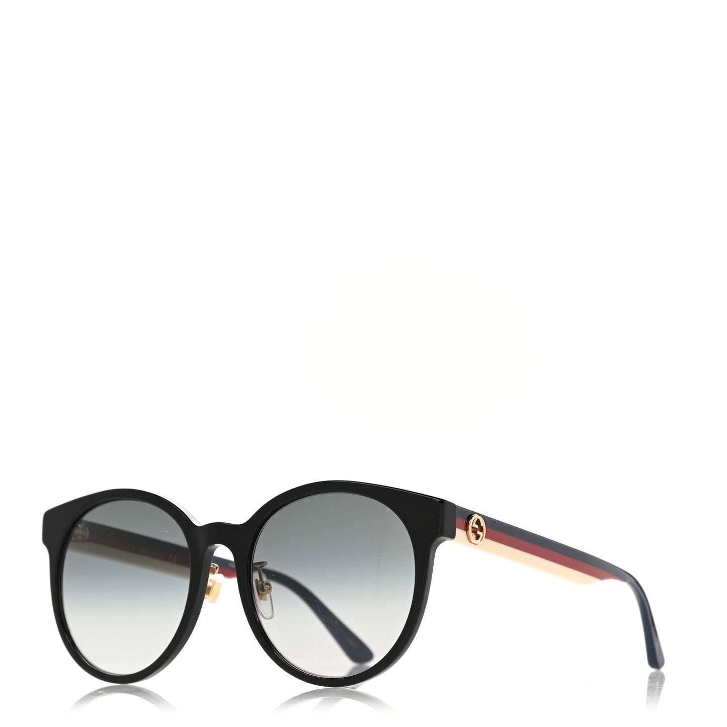 Acetate GG Web Round Eye Sunglasses GG0854SK Black