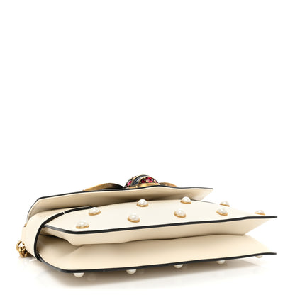 Gucci Nappa Pearl Studded Mini Queen Margaret Broadway Shoulder Bag Mystic White 4 of 13