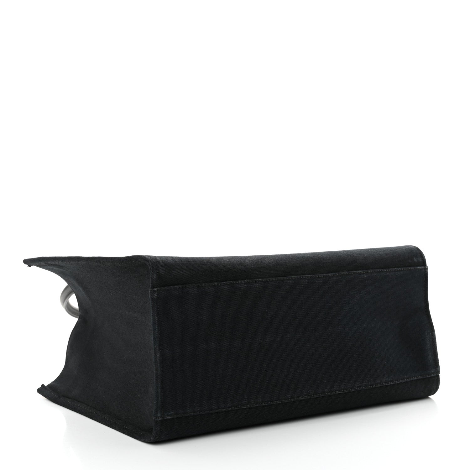 Versace Canvas Suppler Calfskin Cabas GV Signature Tote Black 4 of 12