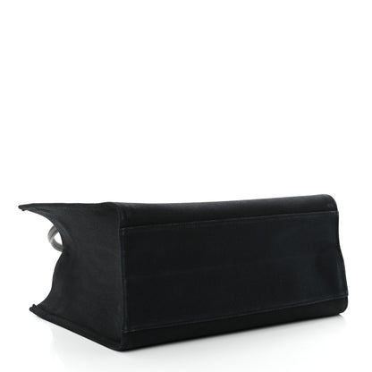 Versace Canvas Suppler Calfskin Cabas GV Signature Tote Black 4 of 12
