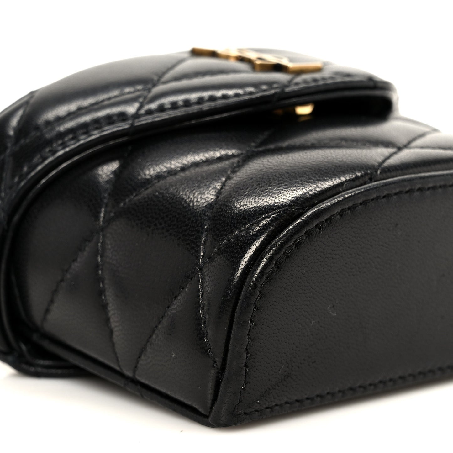 Lambskin Matelasse Monogram June Chain Belt Bag