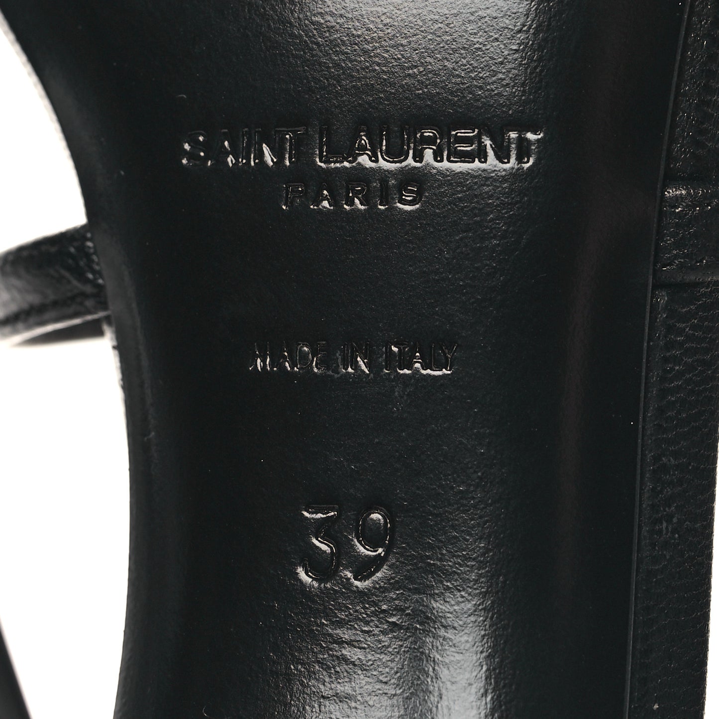 Calfskin Cassandra 100 Sandals 39 Black
