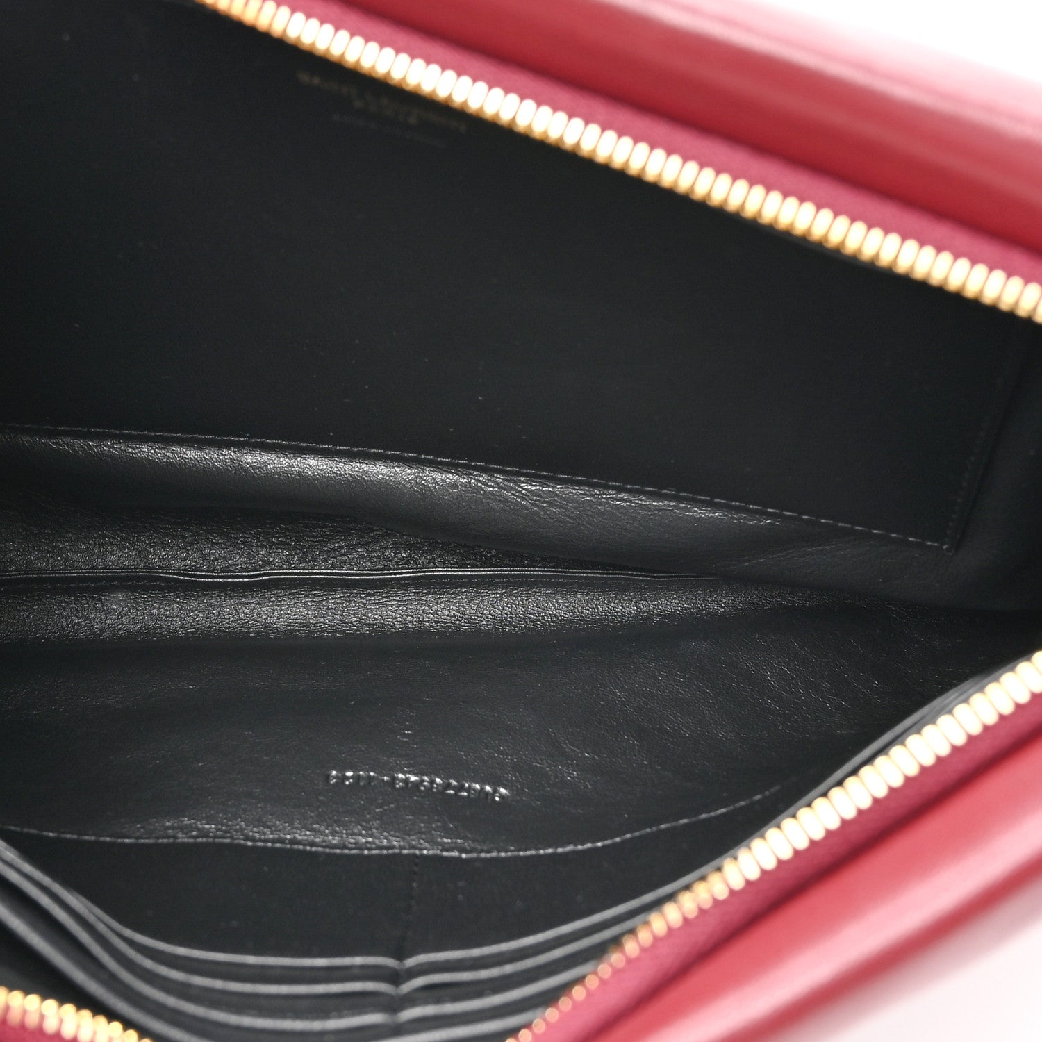 Saint Laurent Lambskin Small Calypso Pouch Rouge Merlot 5 of 8
