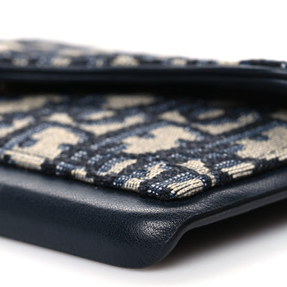Christian Dior Oblique Calfskin Saddle iPhone X Case Blue 7 of 10