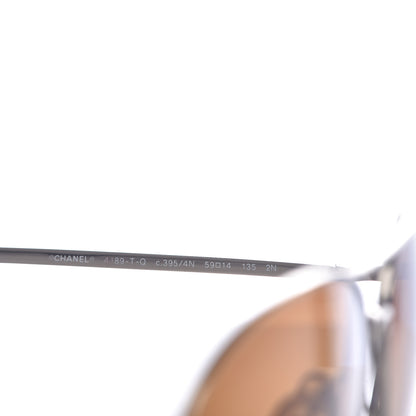 Chanel Aviator CC Sunglasses 4189-T-Q Silver 5 of 7