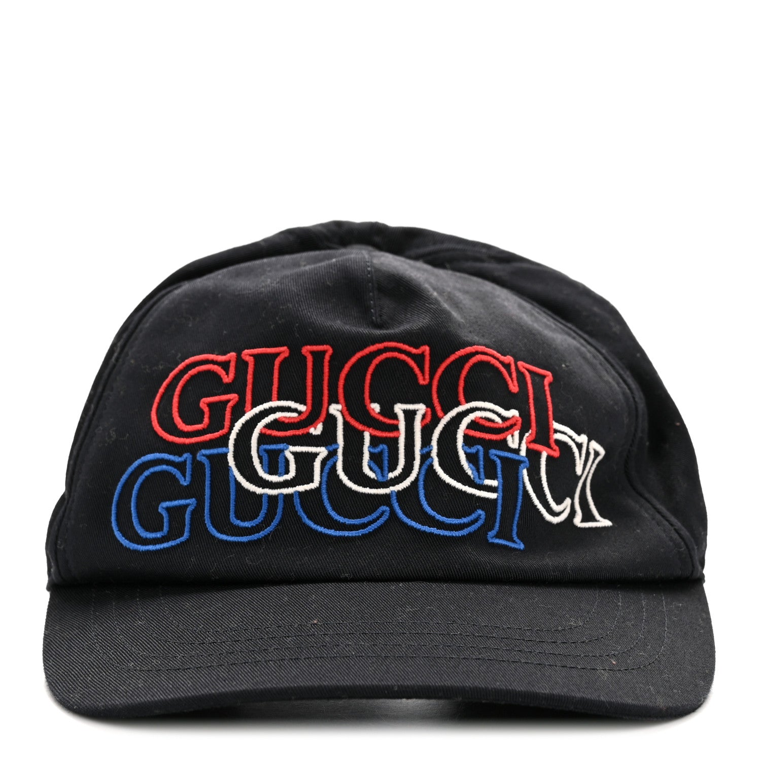 Gucci Cotton Embroidered Baseball Hat S Blue Red White 3 of 10