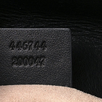 Gucci Calfskin Matelasse Mini GG Marmont Shoulder Bag Black 6 of 9