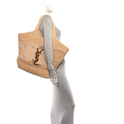 Saint Laurent Raffia Icare Shopping Tote Natural 2 of 11